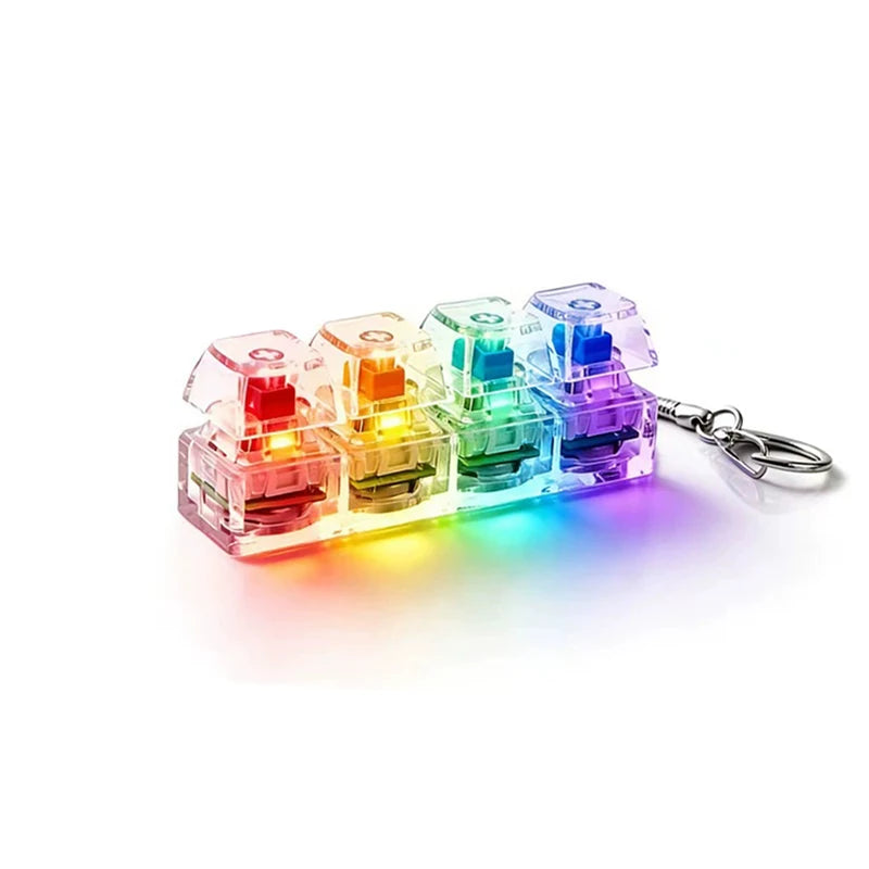 Keyboard Keychain RGB Fidget Toy
