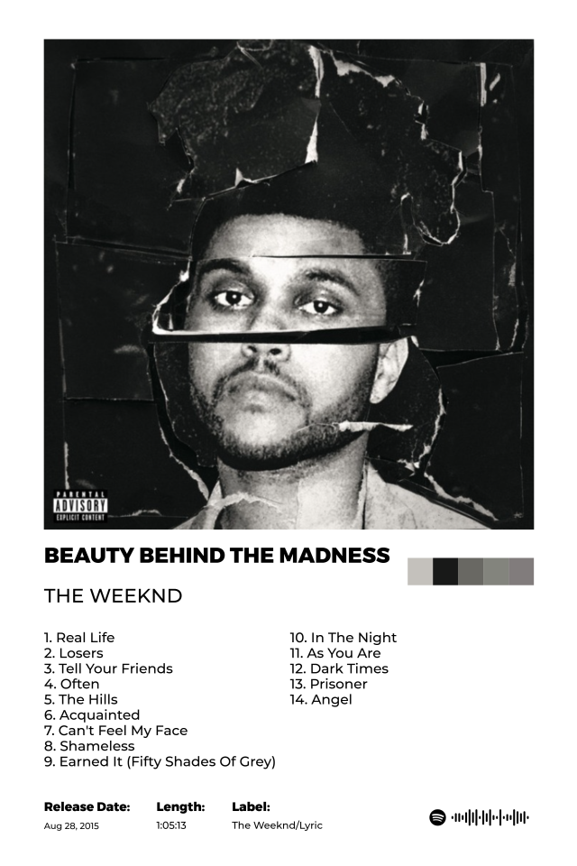 Beauty behind the madness poster