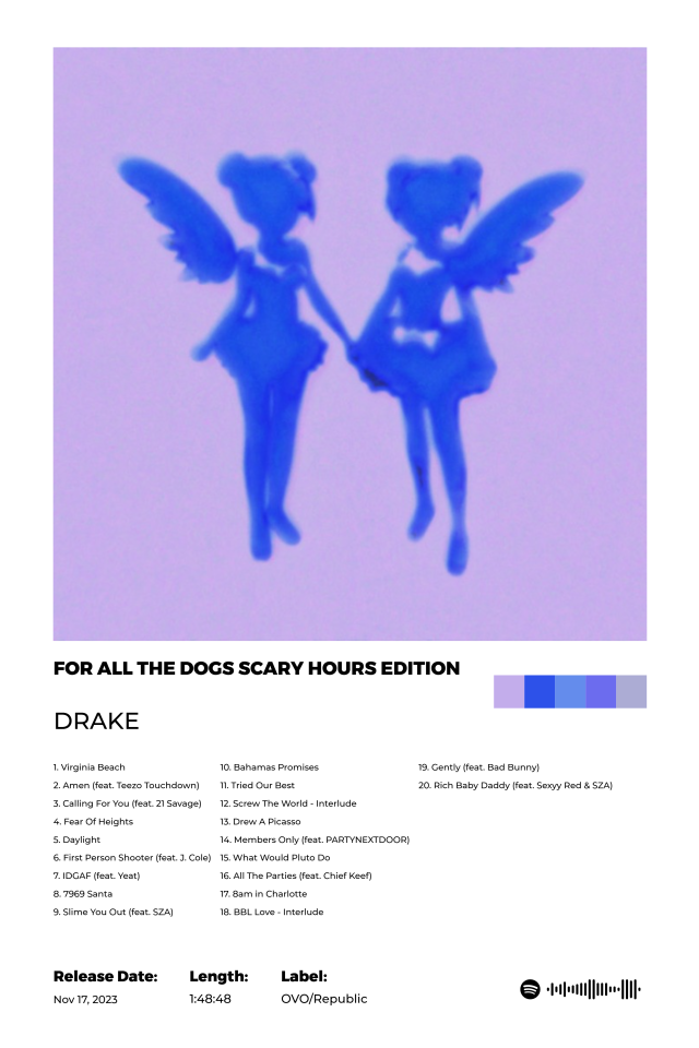 For all the dogs scary hours edition poster