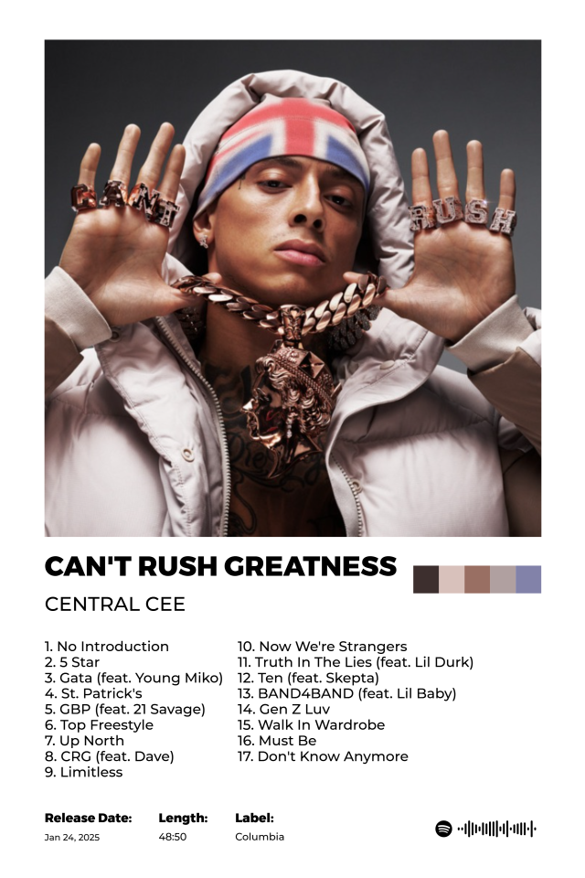 Can't rush greatness poster