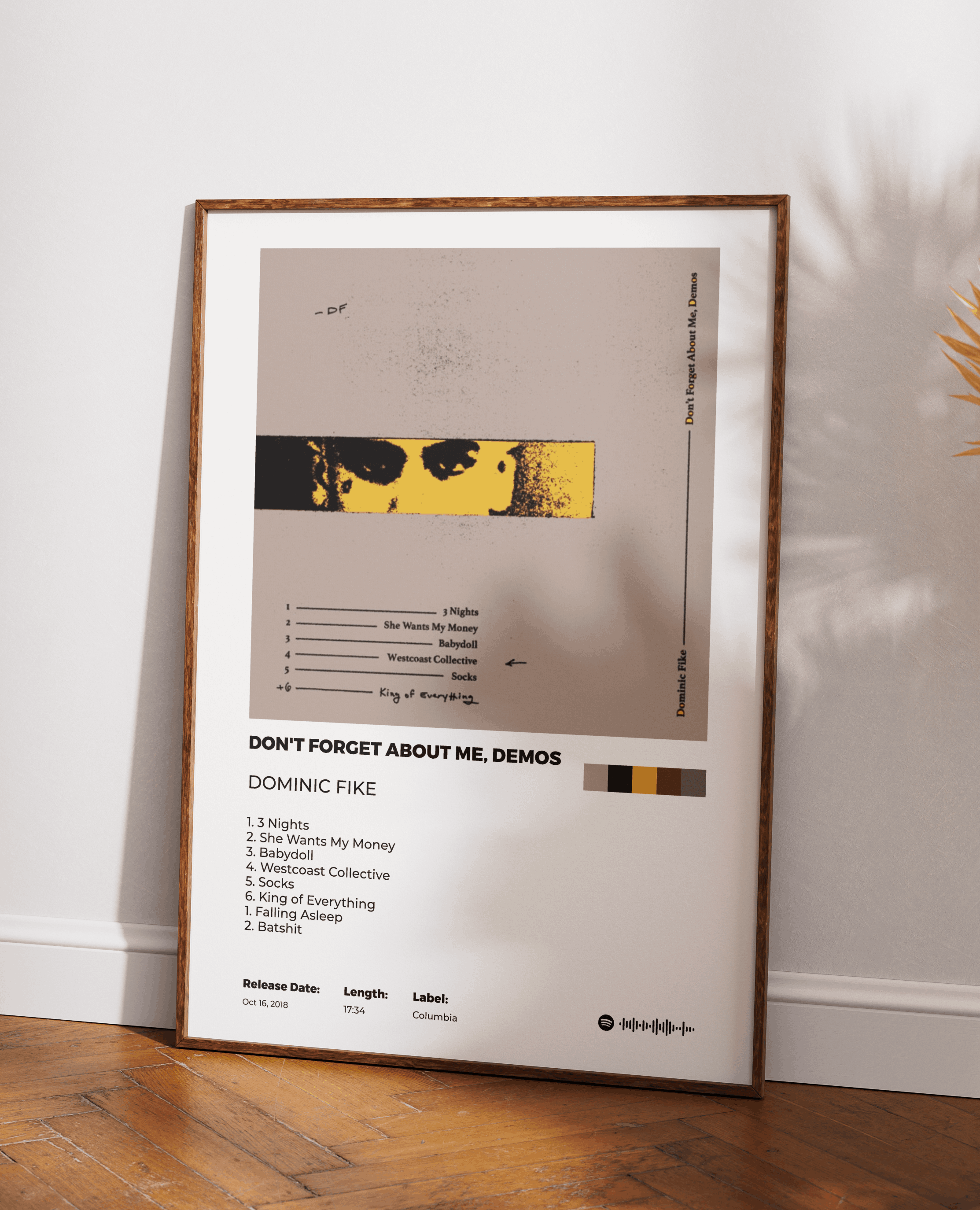 Don't forget about me Demos poster