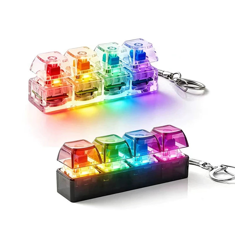 Keyboard Keychain RGB Fidget Toy