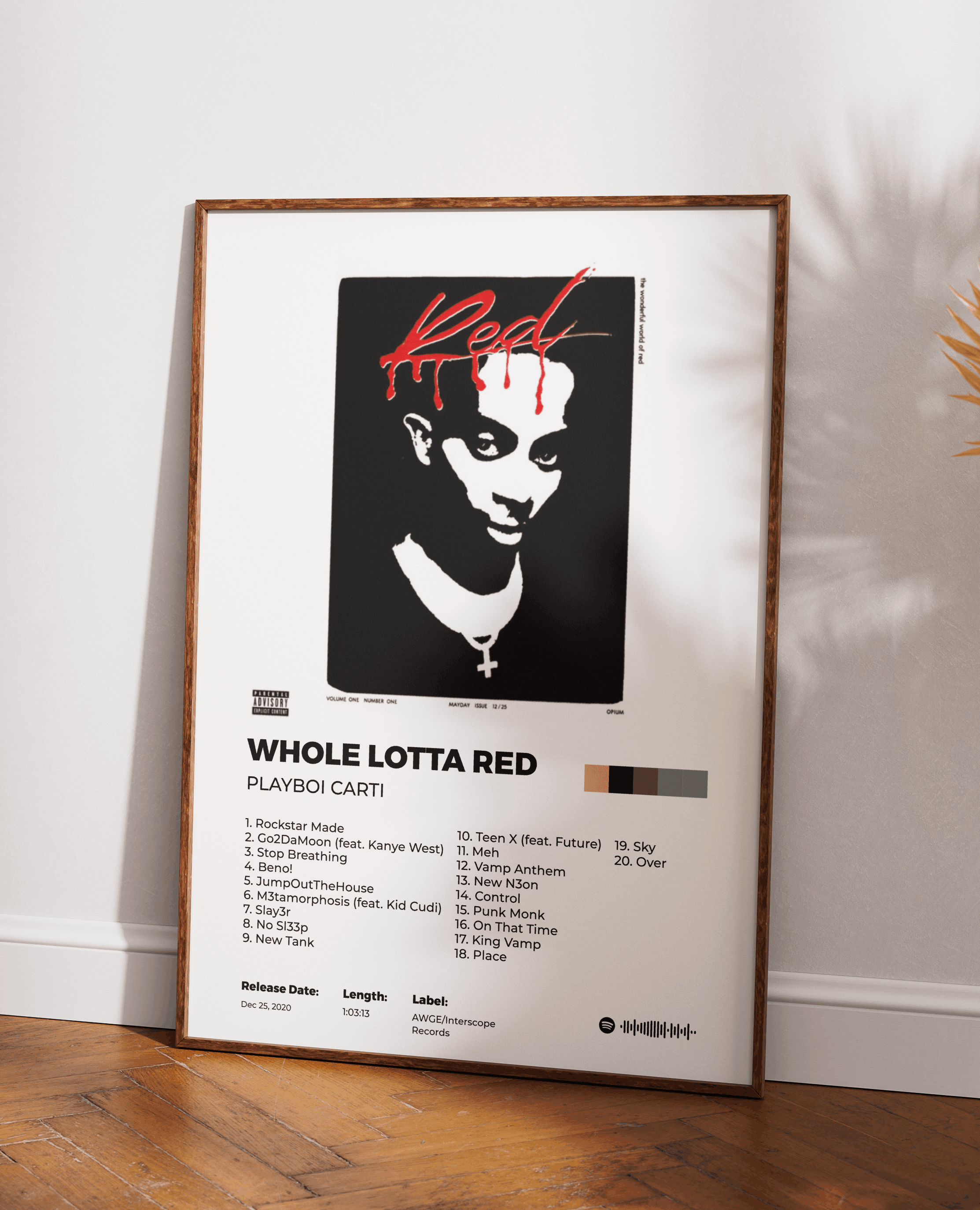 Whole lotta red poster